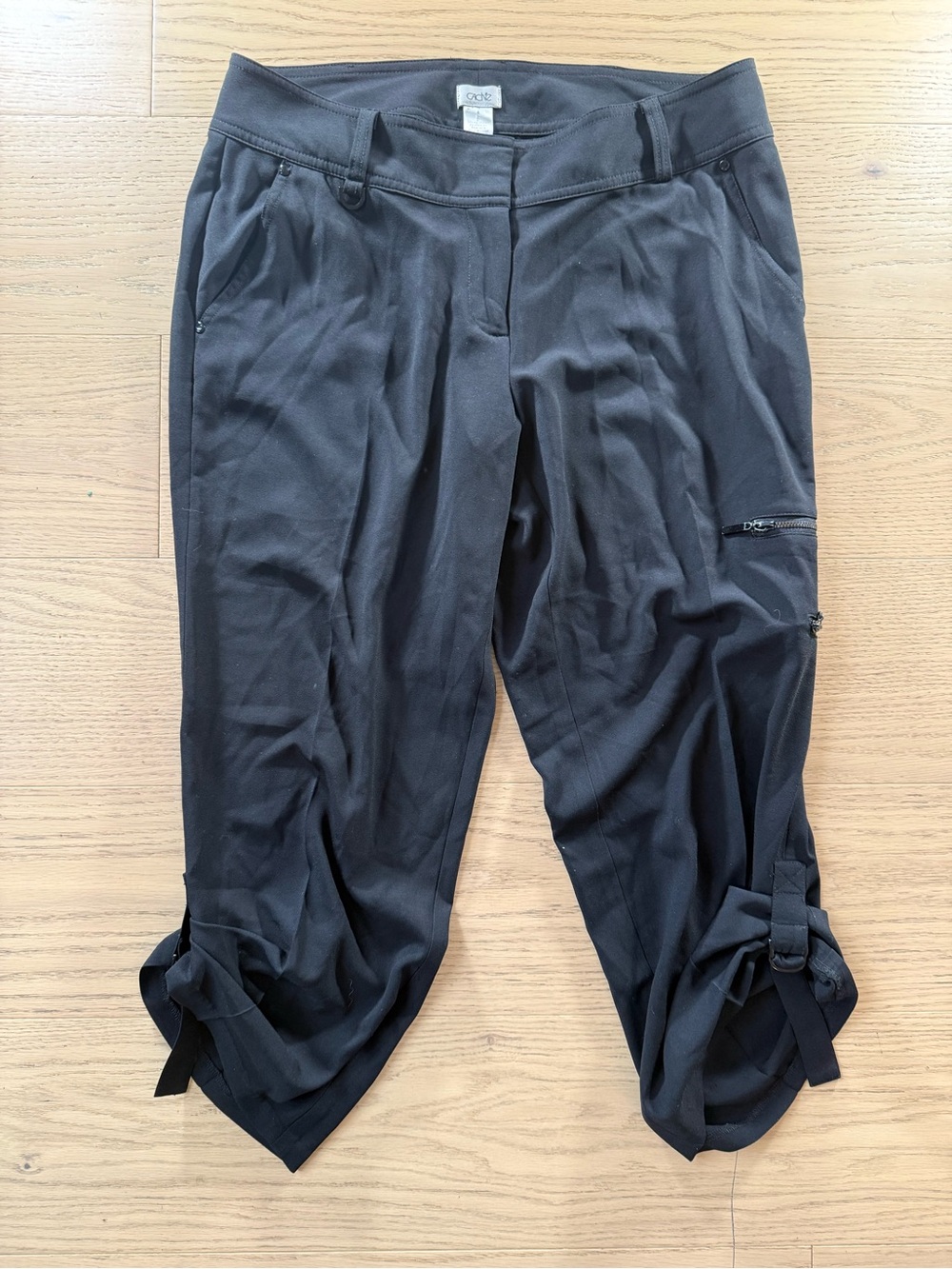 Cache Black Stretch Fabric Pants